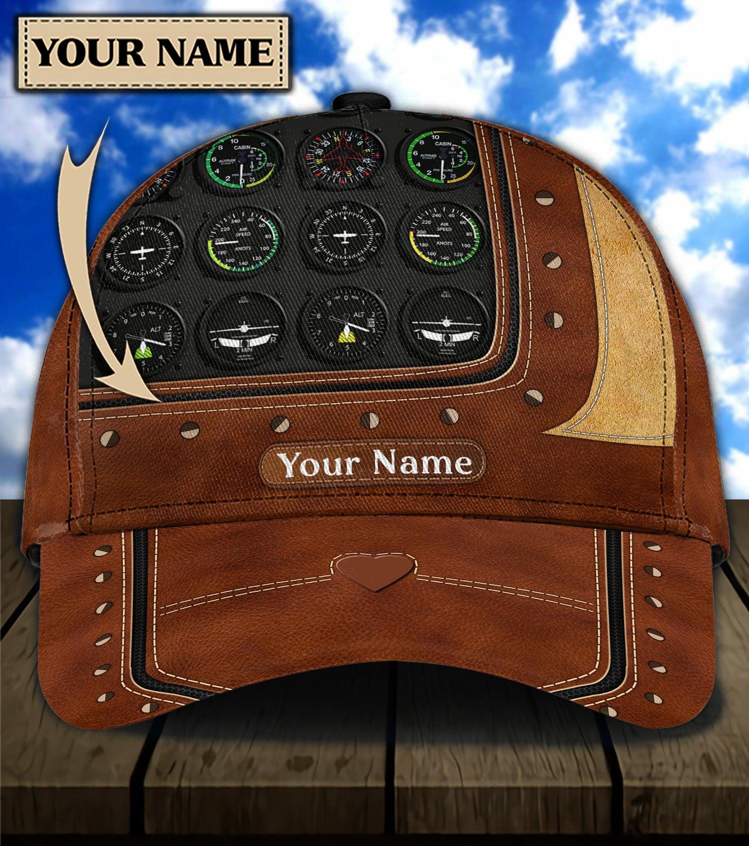 Personalized Pilot Classic Cap, Personalized Gift for Pilot Trucker Hats Custom Hats Gifts For Men & Women