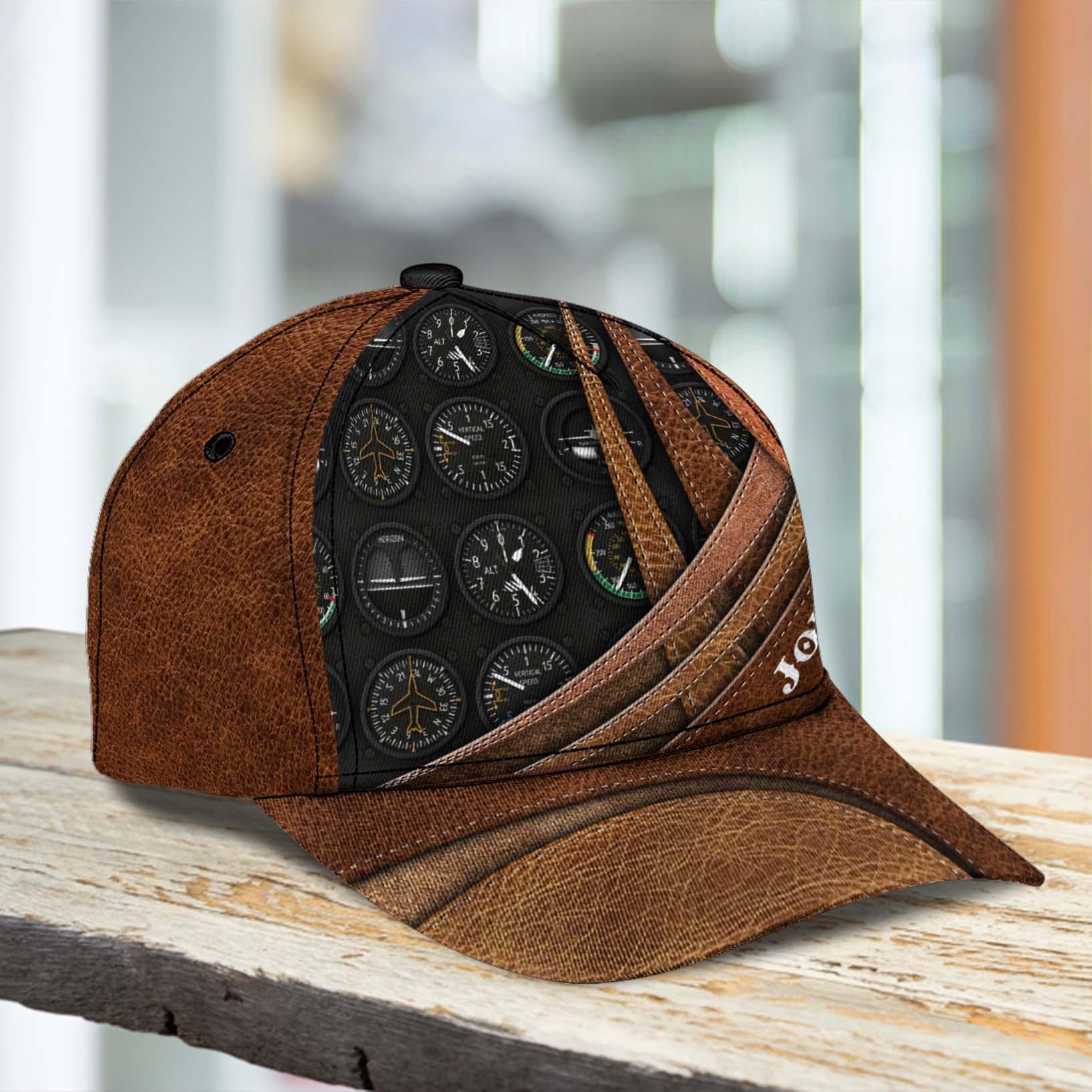 Personalized Pilot Classic Cap, Personalized Gift for Pilot Trucker Hats Custom Hats Gifts For Men & Women