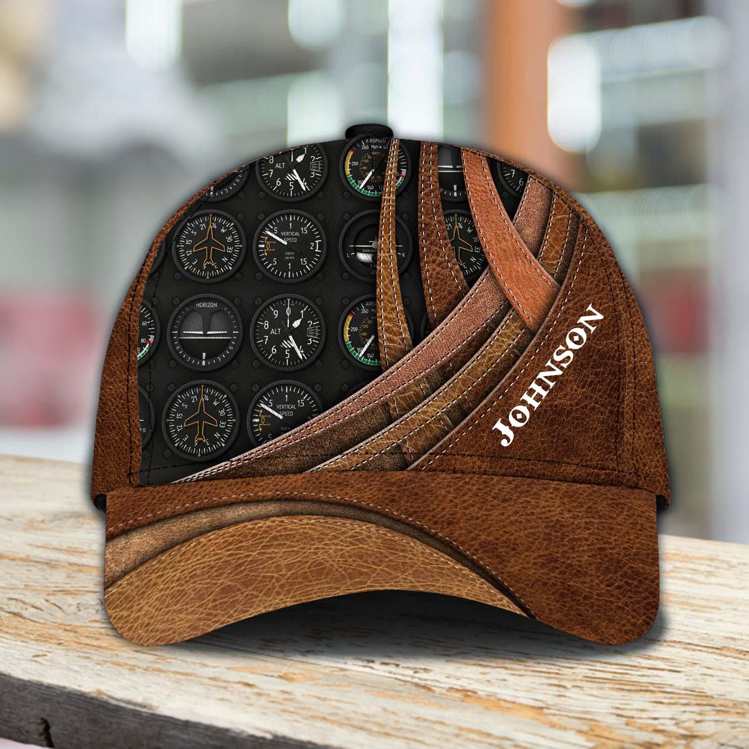 Personalized Pilot Classic Cap, Personalized Gift for Pilot Trucker Hats Custom Hats Gifts For Men & Women
