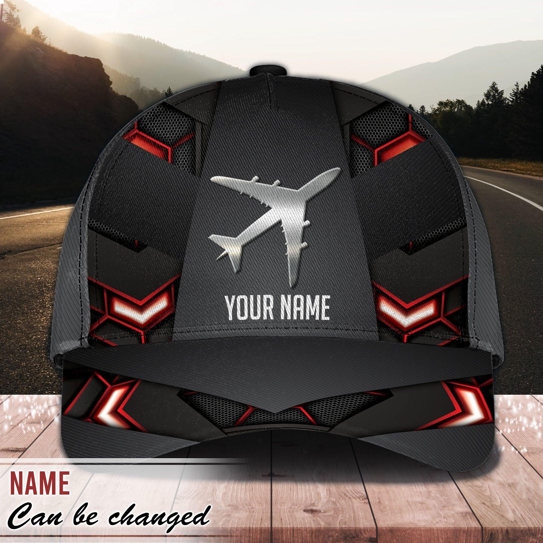 Personalized Pilot Classic Cap, Personalized Gift for Pilot Trucker Hats Custom Hats Gifts For Men & Women