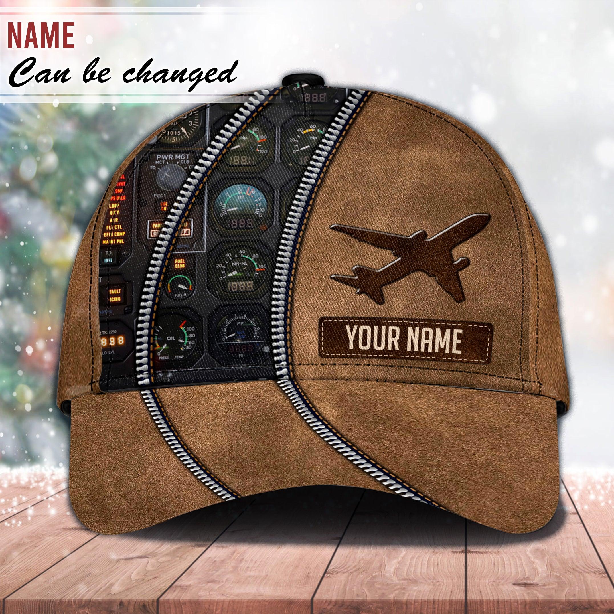 Personalized Pilot Classic Cap, Personalized Gift for Pilot Trucker Hats Custom Hats Gifts For Men & Women