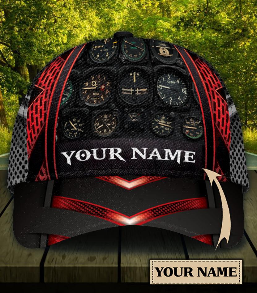 Personalized Pilot Classic Cap, Personalized Gift for Pilot Trucker Hats Custom Hats Gifts For Men & Women