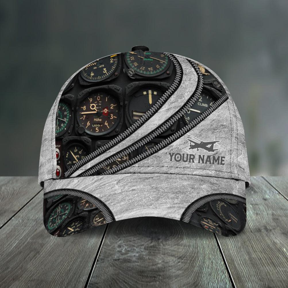 Personalized Pilot Classic Cap, Personalized Gift for Pilot Trucker Hats Custom Hats Gifts For Men & Women