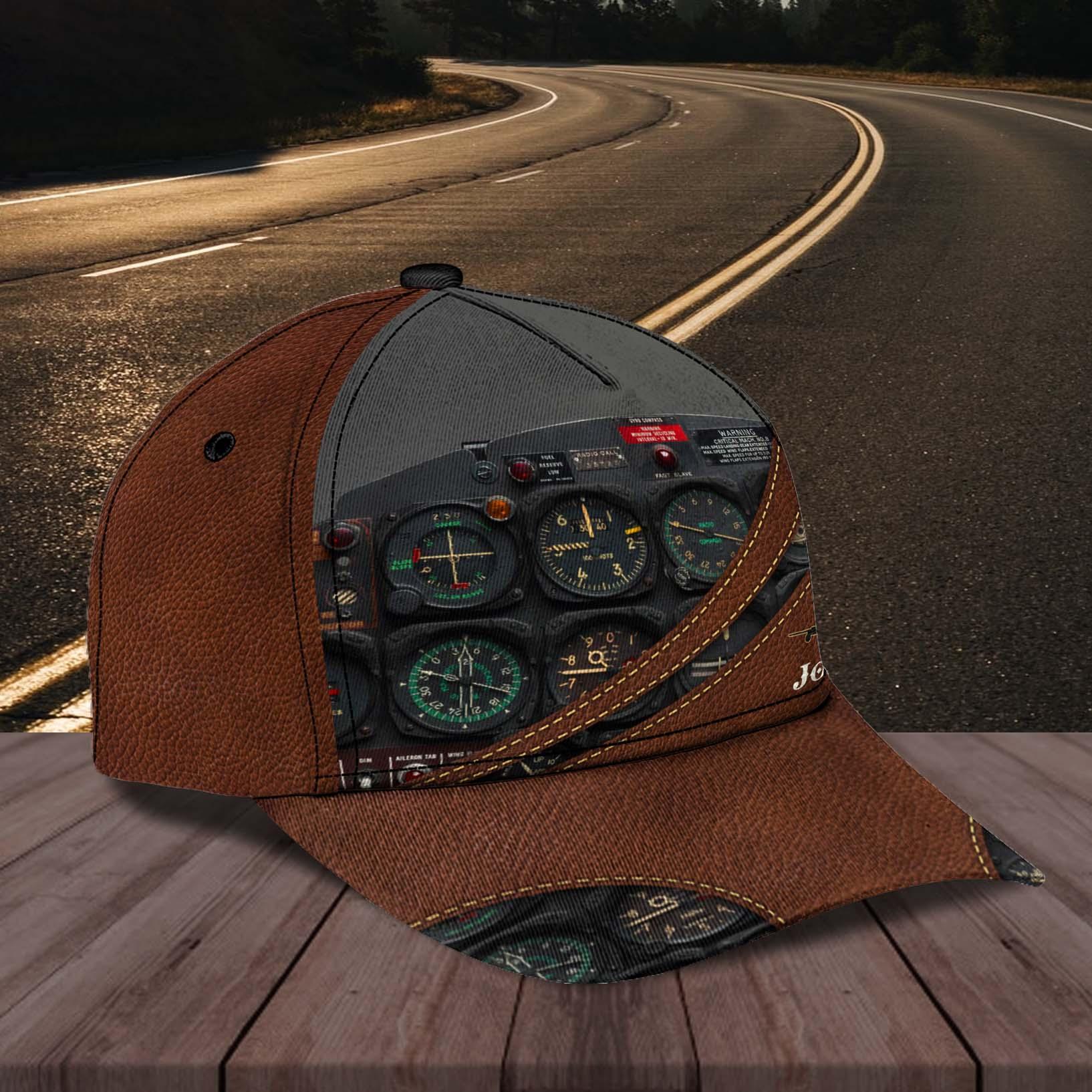 Personalized Pilot Classic Cap, Personalized Gift for Pilot Trucker Hats Custom Hats Gifts For Men & Women