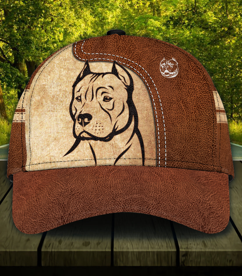 Personalized Pitbull Classic Cap, Gift for Pitbull Lovers Trucker Hats Custom Hats Gifts For Men & Women