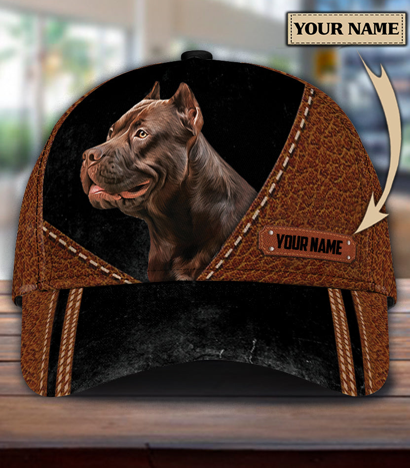 Personalized Pitbull Classic Cap, Gift for Pitbull Lovers Trucker Hats Custom Hats Gifts For Men & Women