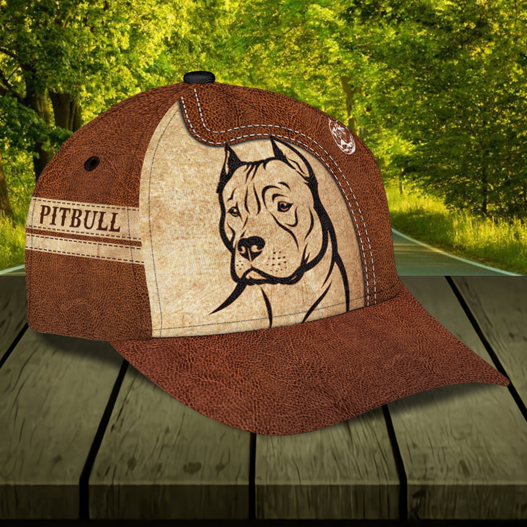 Personalized Pitbull Classic Cap, Gift for Pitbull Lovers Trucker Hats Custom Hats Gifts For Men & Women