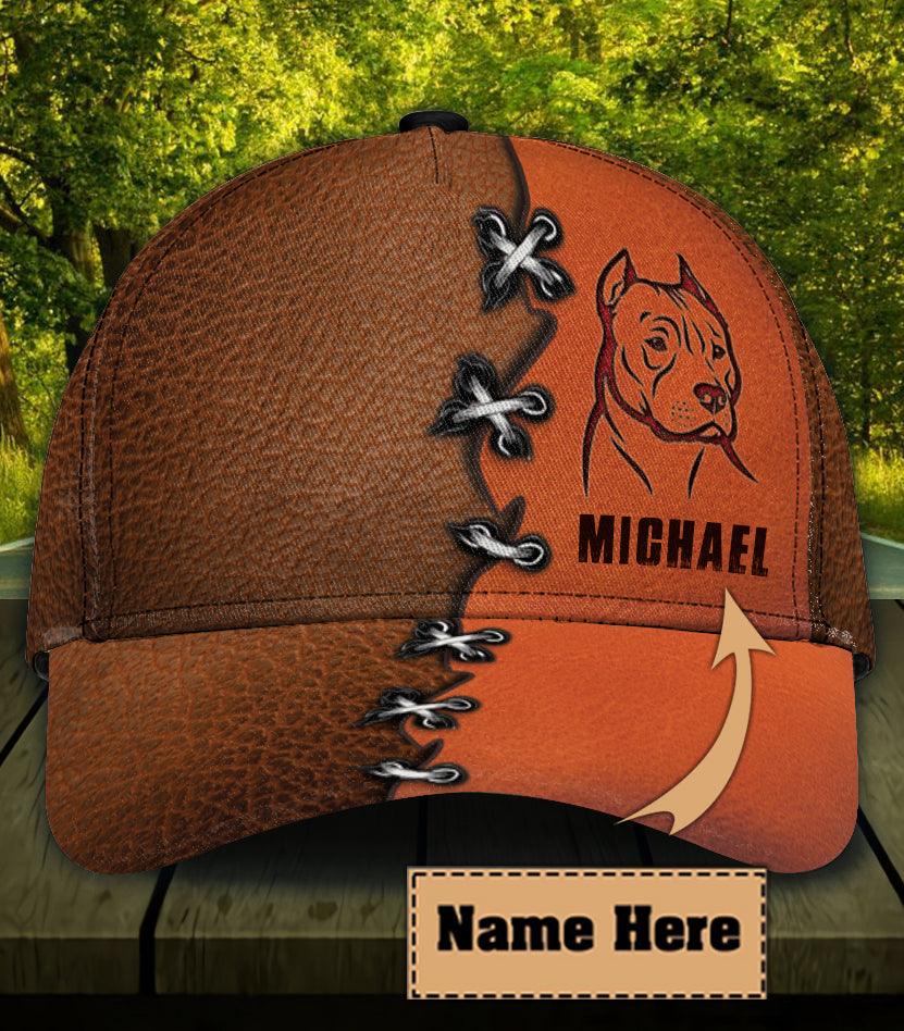 Personalized Pitbull Classic Cap, Personalized Gift for Pitbull Lovers Trucker Hats Custom Hats Gifts For Men & Women
