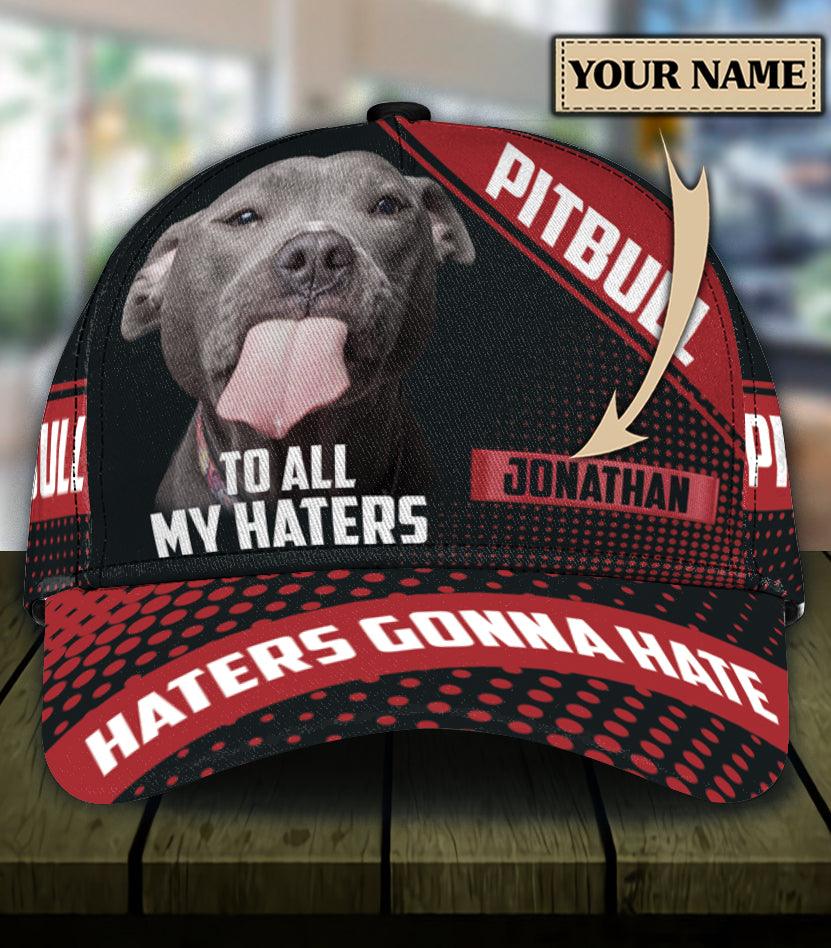 Personalized Pitbull Classic Cap, Personalized Gift for Pitbull Lovers Trucker Hats Custom Hats Gifts For Men & Women