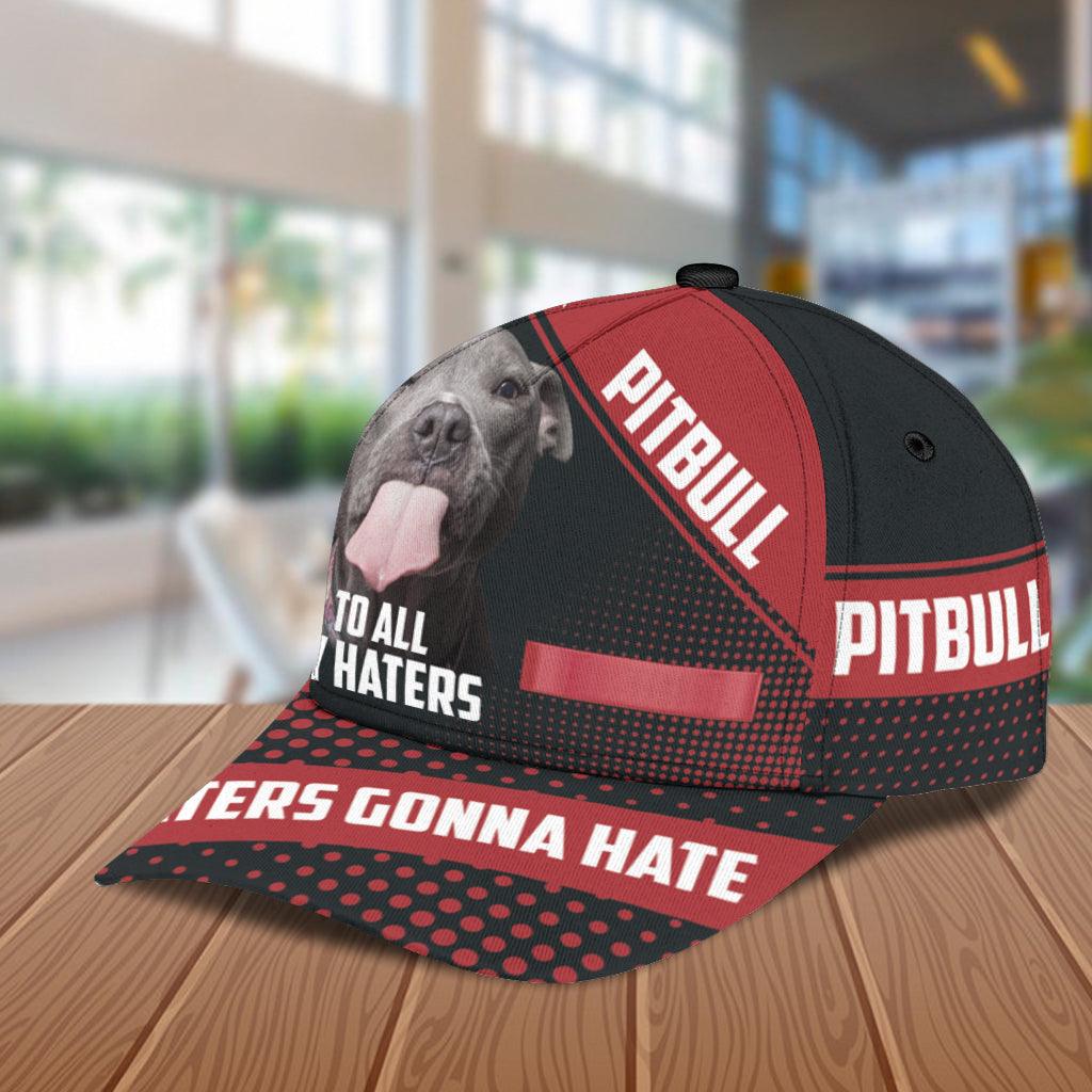 Personalized Pitbull Classic Cap, Personalized Gift for Pitbull Lovers Trucker Hats Custom Hats Gifts For Men & Women