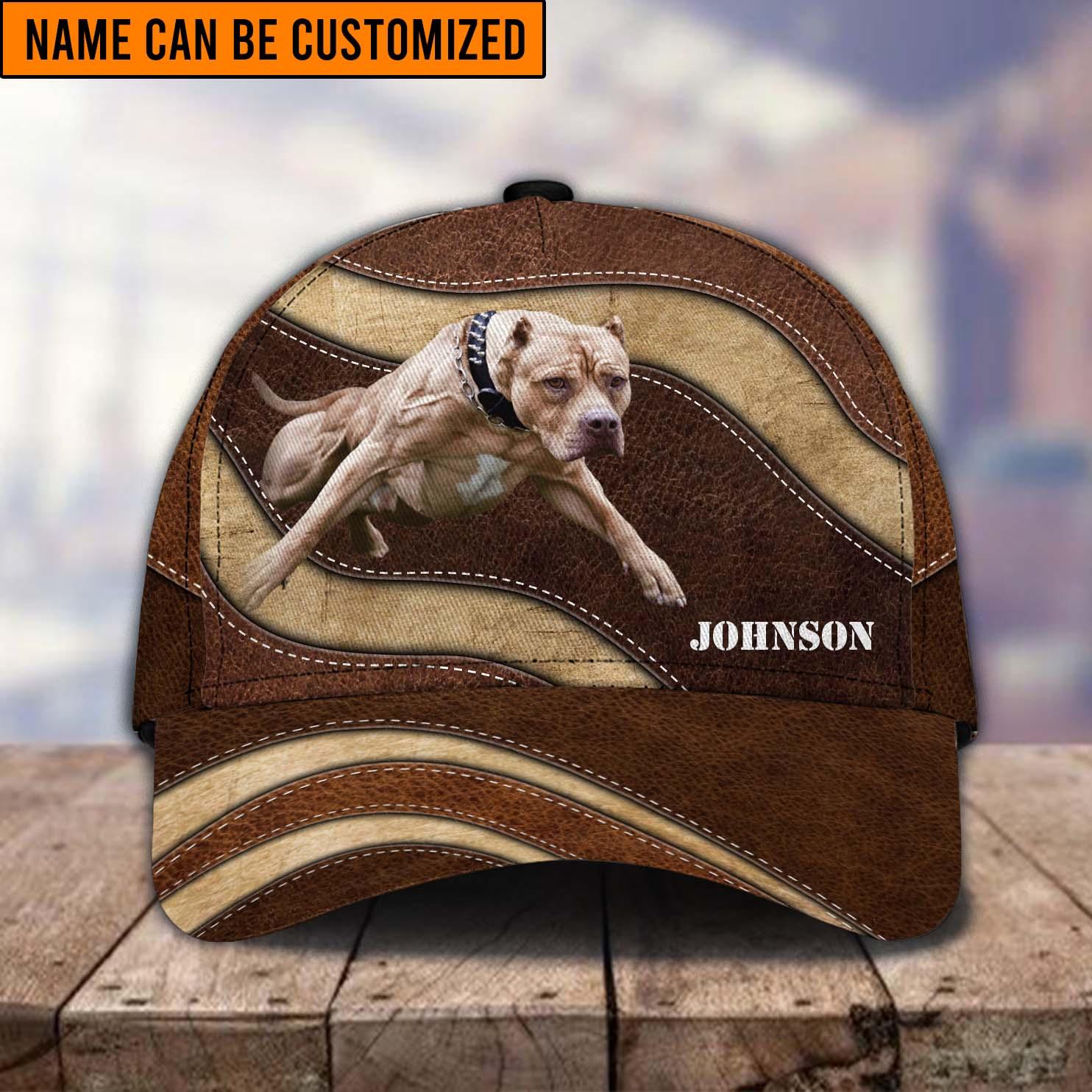Personalized Pitbull Classic Cap, Personalized Gift for Pitbull Lovers Trucker Hats Custom Hats Gifts For Men & Women