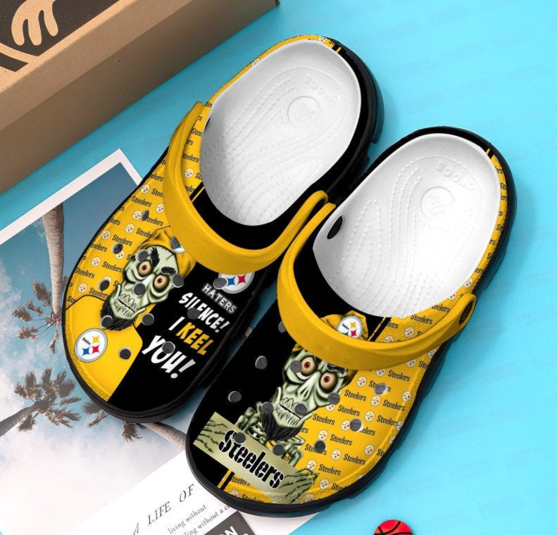 Personalized PitSteelers Football Team Crocs Clog Custom Name Shoes
