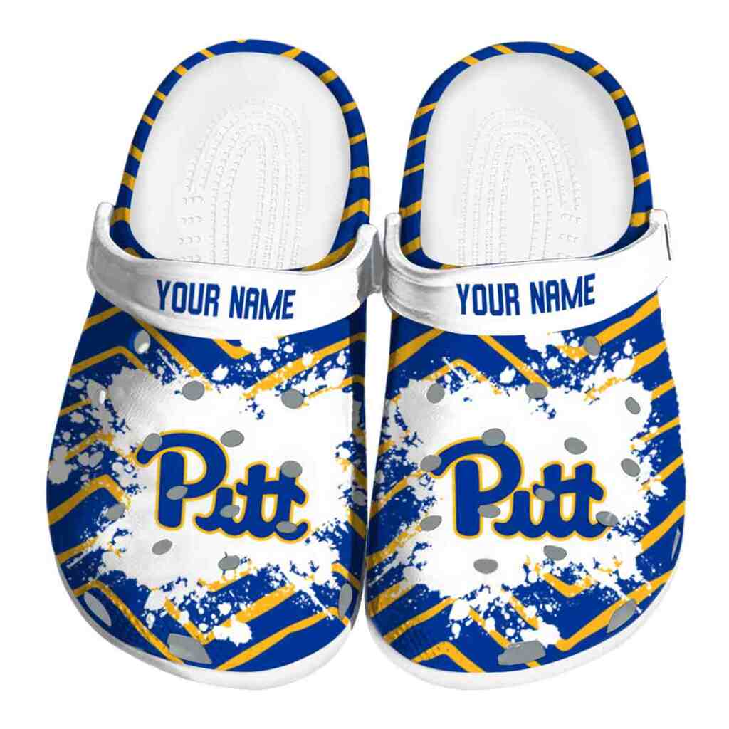 Personalized Pittsburgh Panthers Zigzag Paint Burst ClogTVC1801793