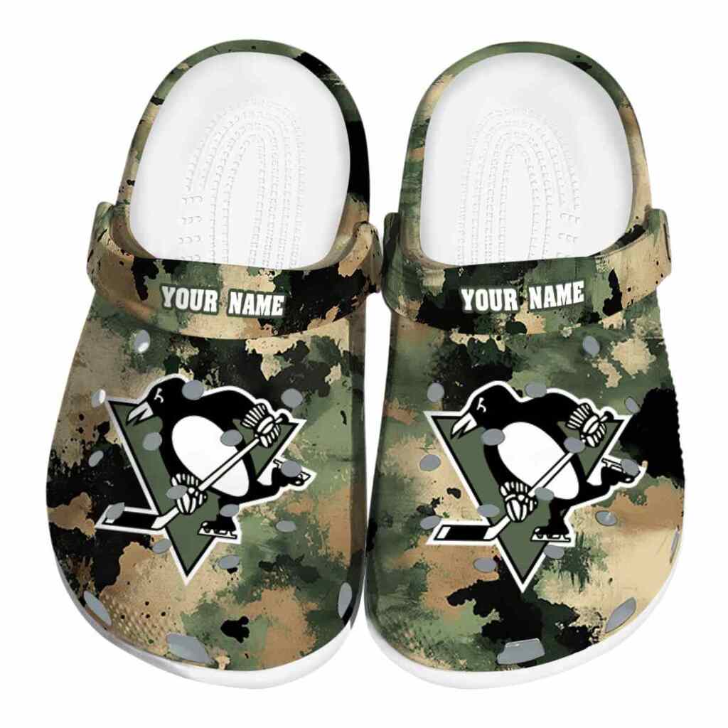 Personalized Pittsburgh Penguins Camouflage Craze ClogTVC1801901