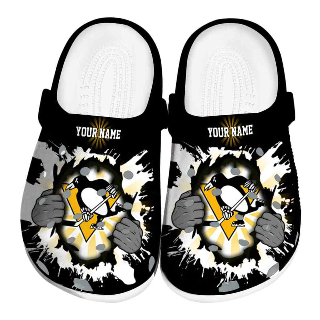 Personalized Pittsburgh Penguins Gripping Hand ClogTVC1801901