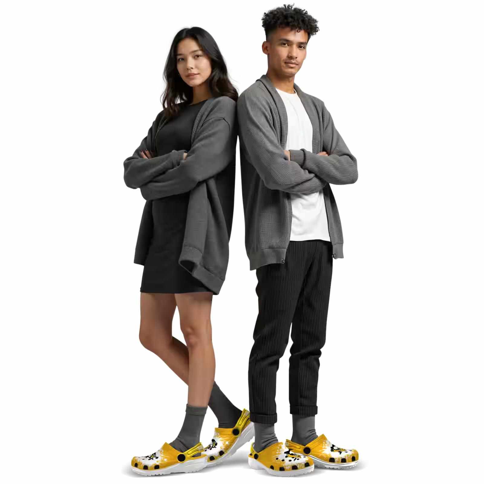 Personalized Pittsburgh Penguins Splatter Background ClogTVC1801901 - Image 7