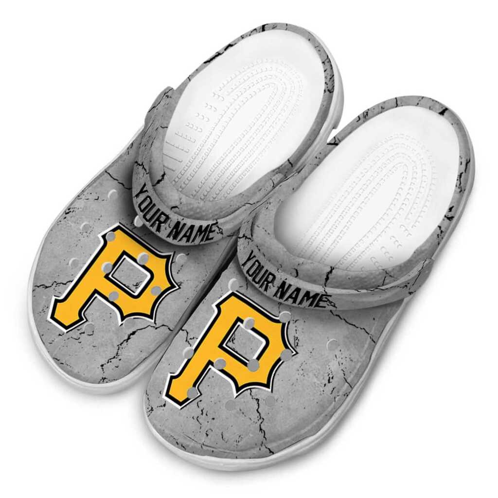 Personalized Pittsburgh Pirates Cracked Texture ClogTVC1801166 - Image 4