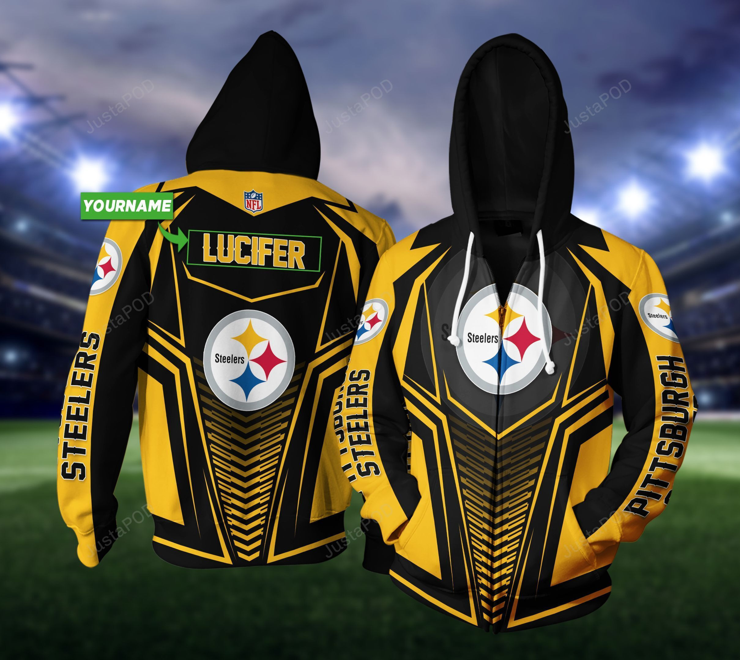 Personalized Pittsburgh Steelers 3D All Over Print Hoodie, Zip Hoodie