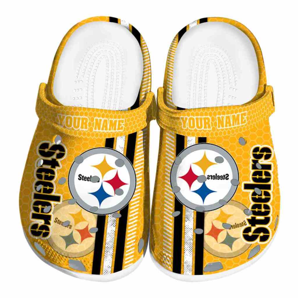 Personalized Pittsburgh Steelers Contrasting Stripes ClogTVC180153