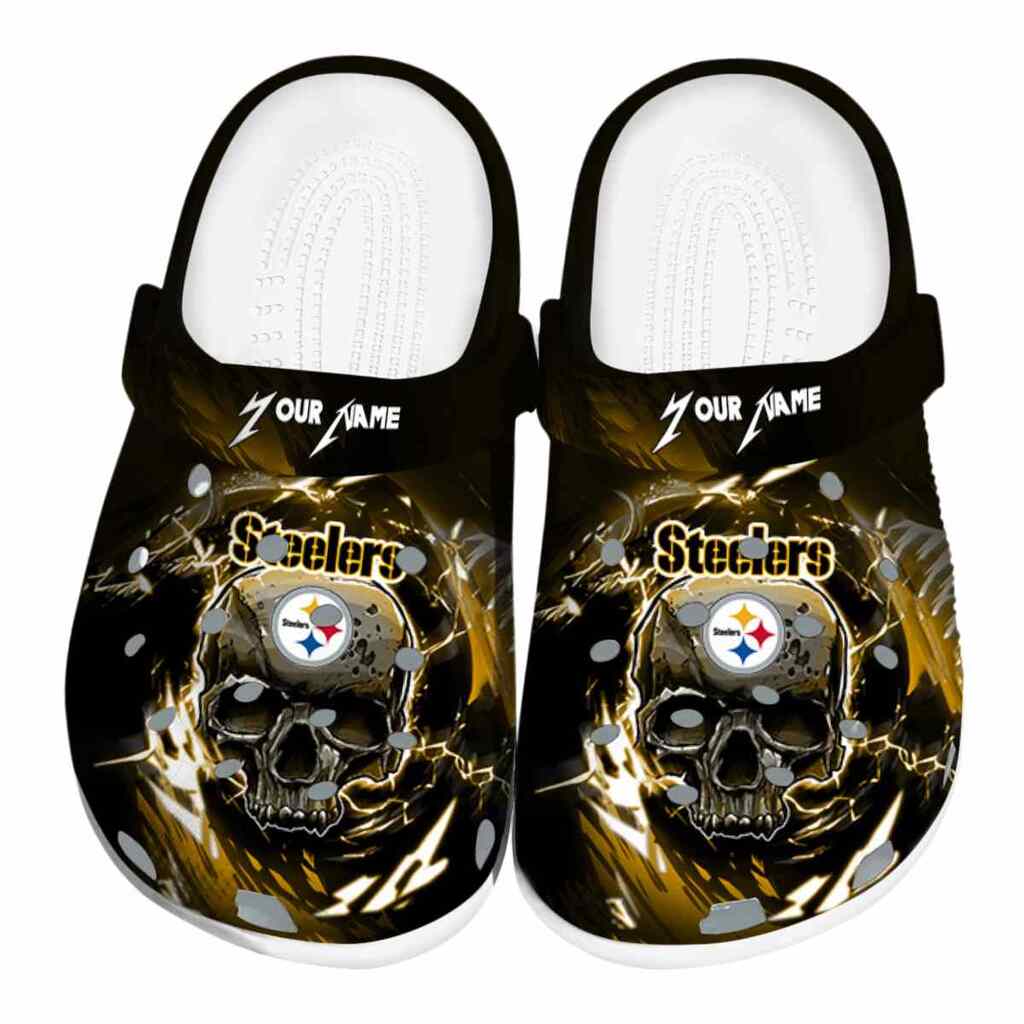 Personalized Pittsburgh Steelers Gothic Skull ClogTVC180153