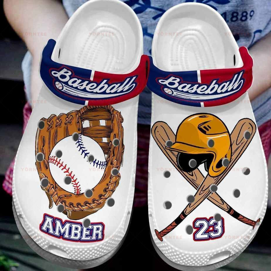 Personalized Player Baseball Equipt Gift For Lover Rubber clog Shoes Comfy Footwear