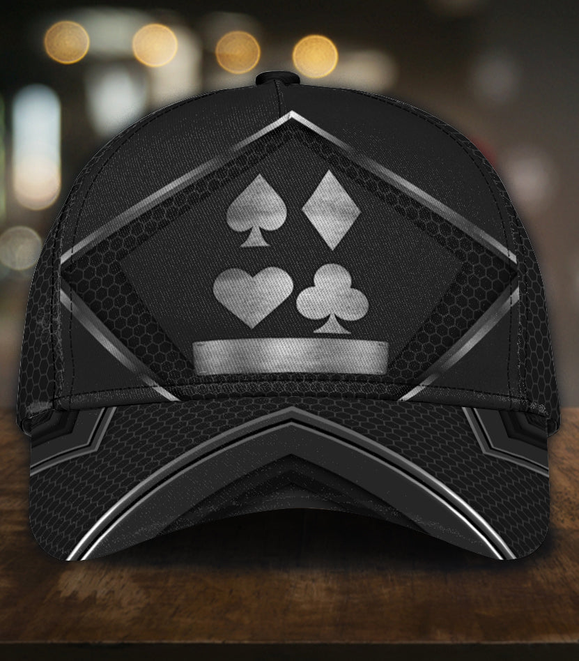 Personalized Poker Classic Cap, Gift for Poker Lovers, Poker Players Trucker Hats Custom Hats Gifts For Men & Women