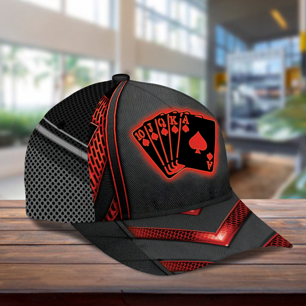 Personalized Poker Classic Cap, Gift for Poker Lovers, Poker Players Trucker Hats Custom Hats Gifts For Men & Women