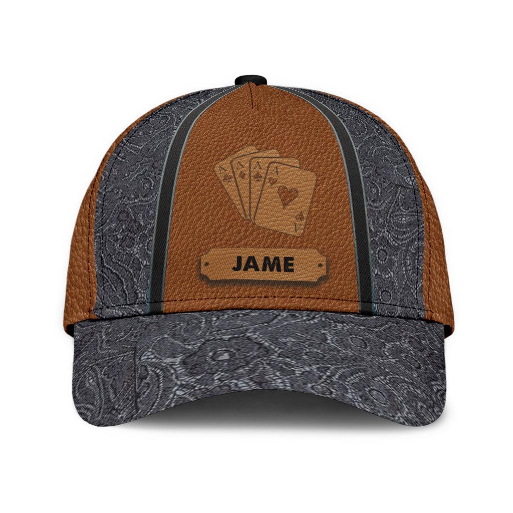 Personalized Poker Classic Cap, Personalized Gift for Poker Lovers, Poker Players Trucker Hats Custom Hats Gifts For Men & Women