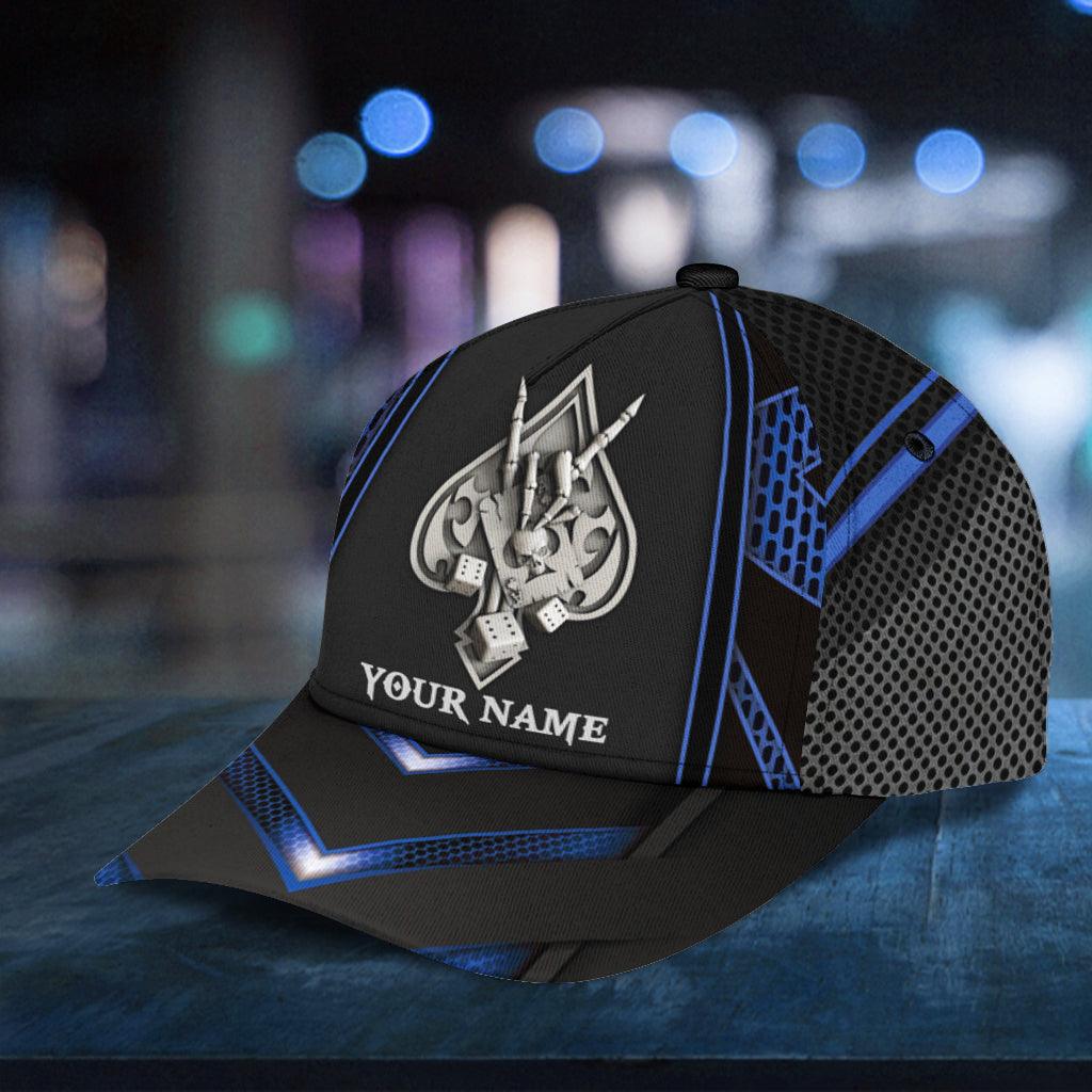 Personalized Poker Classic Cap, Personalized Gift for Poker Lovers, Poker Players Trucker Hats Custom Hats Gifts For Men & Women