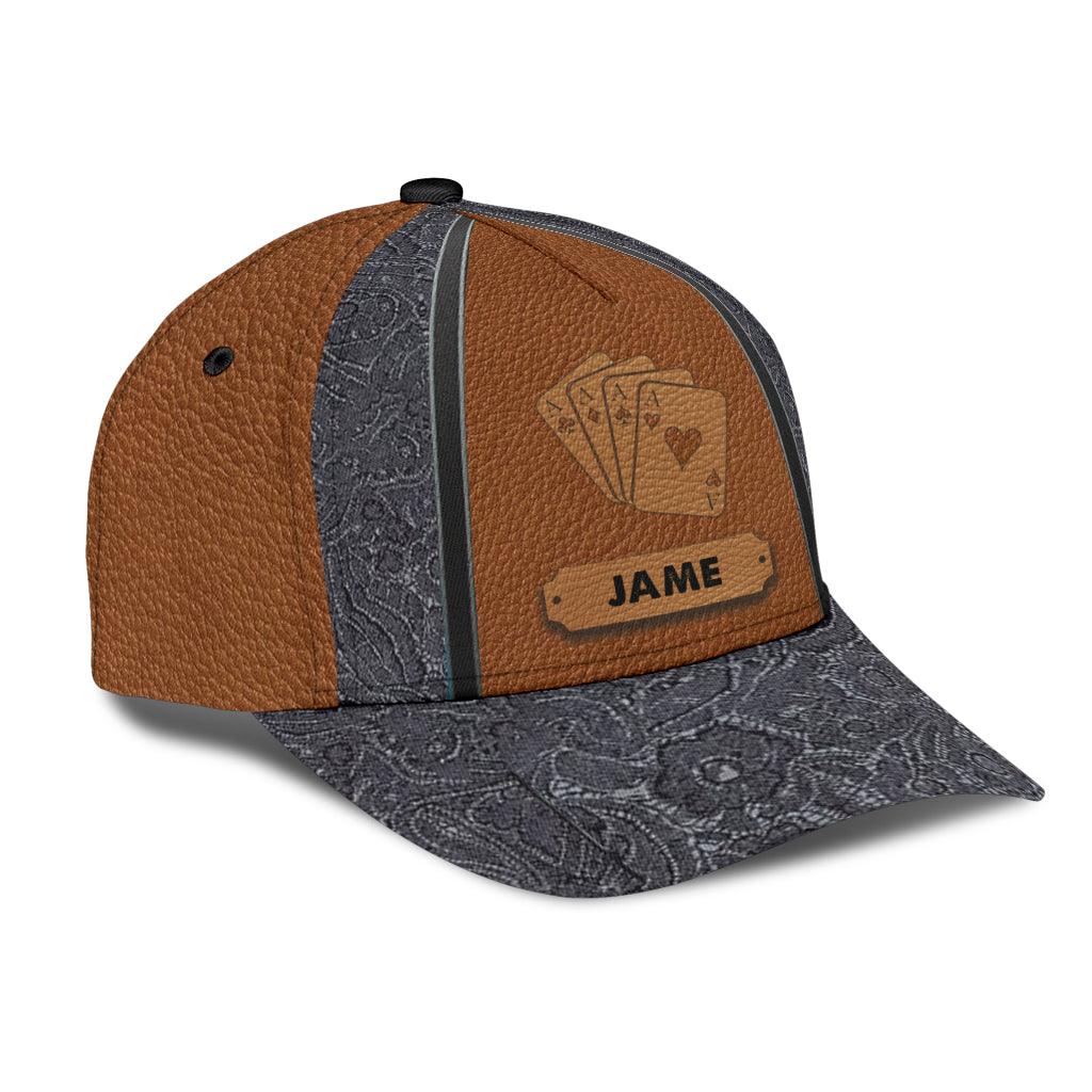 Personalized Poker Classic Cap, Personalized Gift for Poker Lovers, Poker Players Trucker Hats Custom Hats Gifts For Men & Women