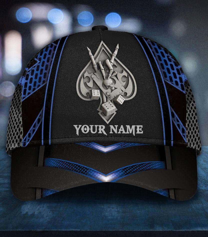 Personalized Poker Classic Cap, Personalized Gift for Poker Lovers, Poker Players Trucker Hats Custom Hats Gifts For Men & Women
