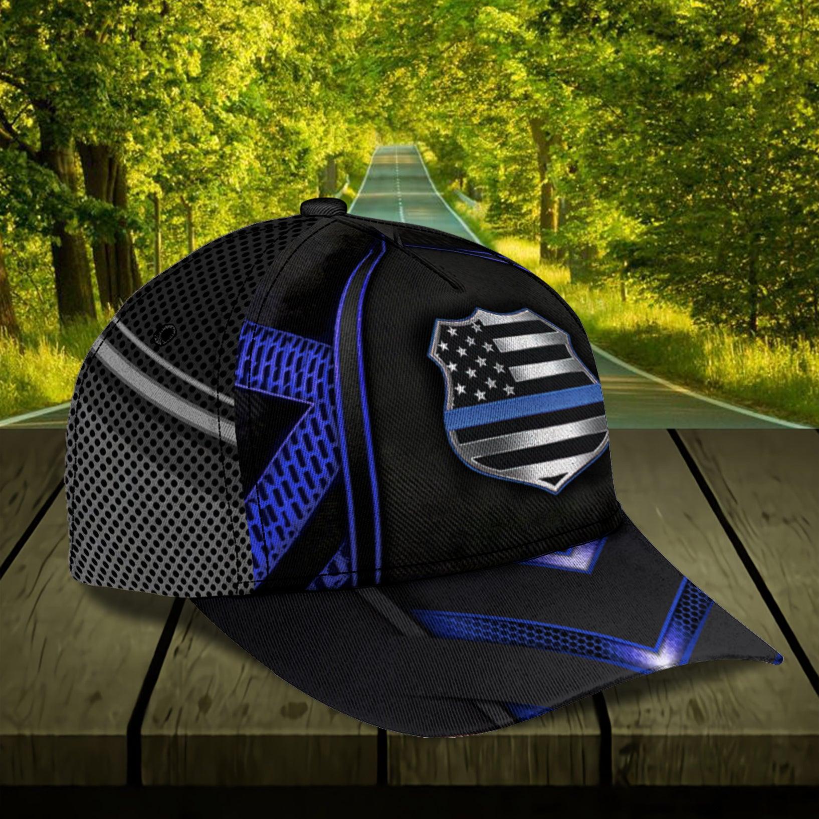 Personalized Police Classic Cap, Personalized Gift for Police Trucker Hats Custom Hats Gifts For Men & Women