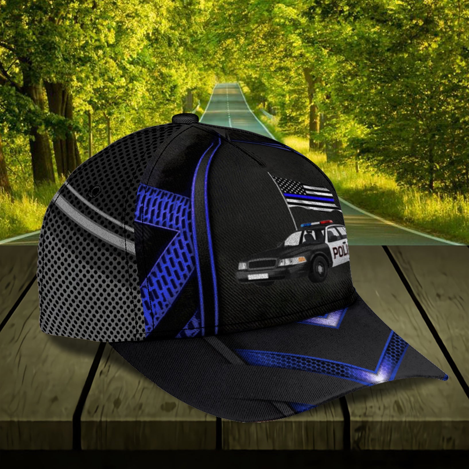 Personalized Police Classic Cap, Personalized Gift for Police Trucker Hats Custom Hats Gifts For Men & Women