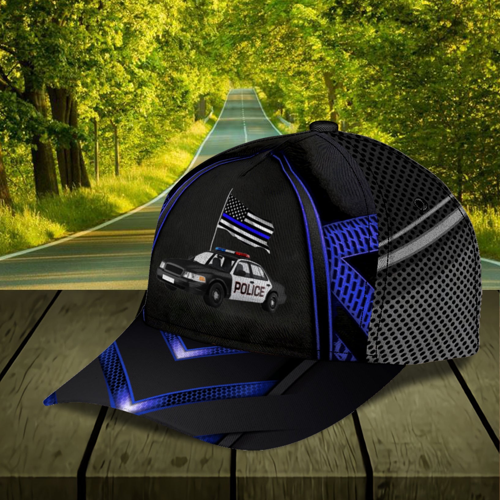 Personalized Police Classic Cap, Personalized Gift for Police Trucker Hats Custom Hats Gifts For Men & Women