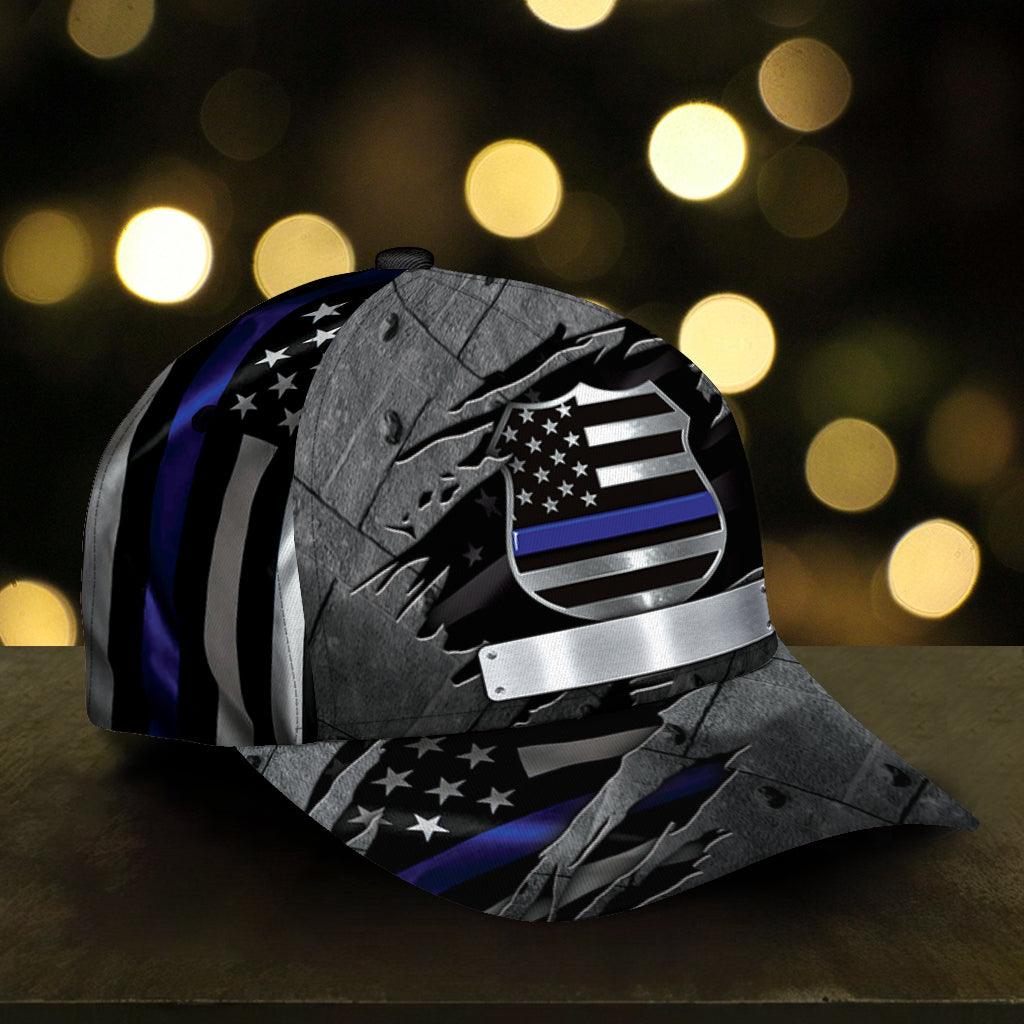 Personalized Police Classic Cap, Personalized Gift for Police Trucker Hats Custom Hats Gifts For Men & Women