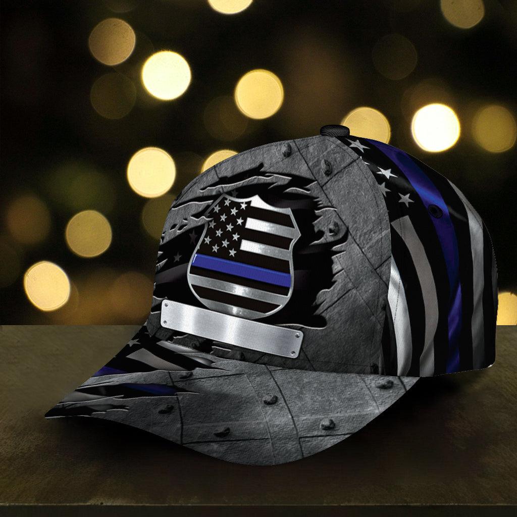 Personalized Police Classic Cap, Personalized Gift for Police Trucker Hats Custom Hats Gifts For Men & Women