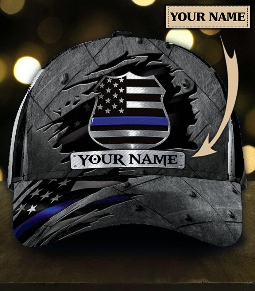 Personalized Police Classic Cap, Personalized Gift for Police Trucker Hats Custom Hats Gifts For Men & Women