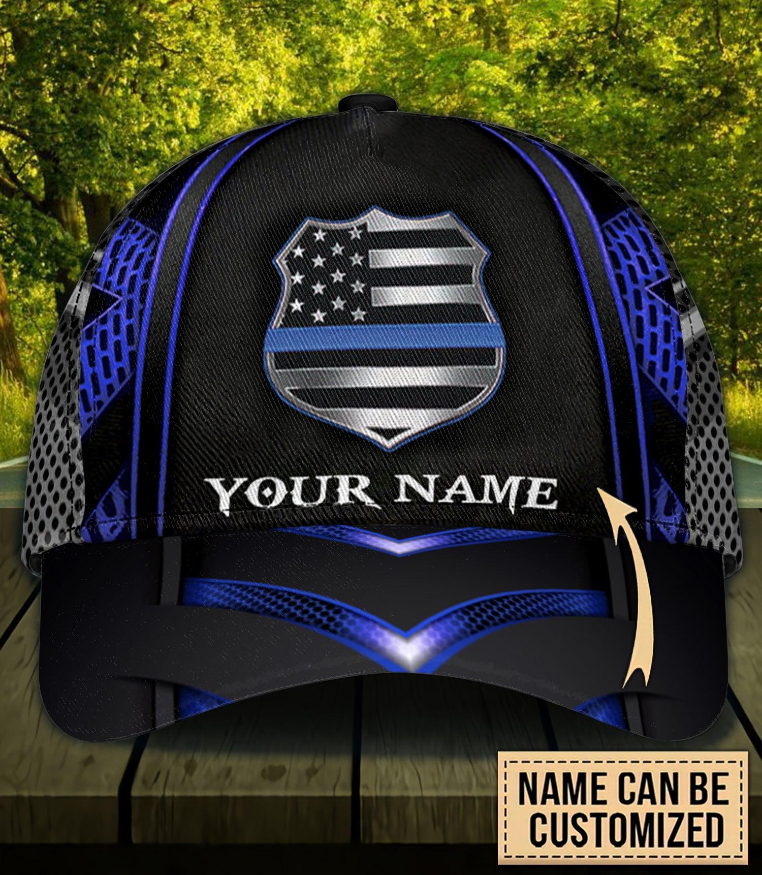 Personalized Police Classic Cap, Personalized Gift for Police Trucker Hats Custom Hats Gifts For Men & Women
