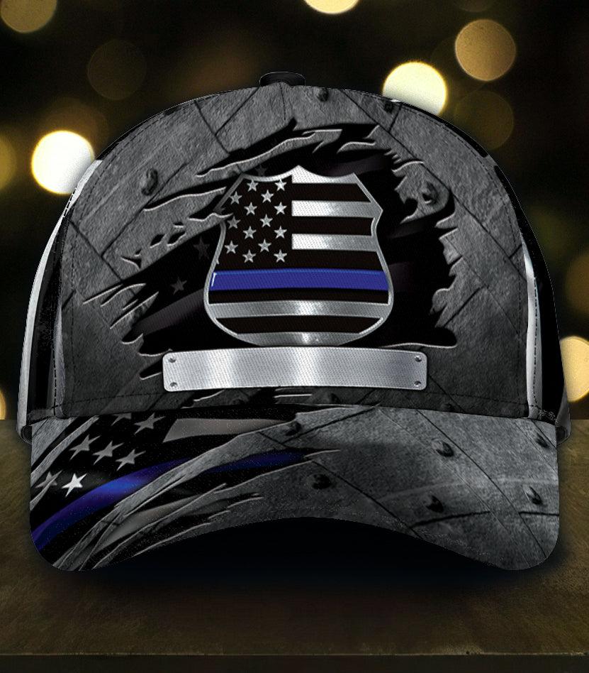 Personalized Police Classic Cap, Personalized Gift for Police Trucker Hats Custom Hats Gifts For Men & Women