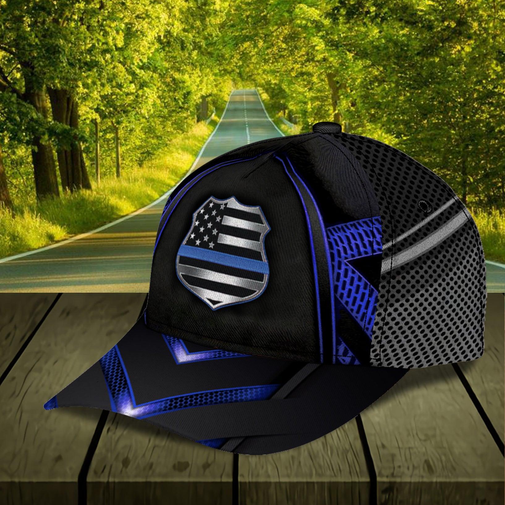 Personalized Police Classic Cap, Personalized Gift for Police Trucker Hats Custom Hats Gifts For Men & Women
