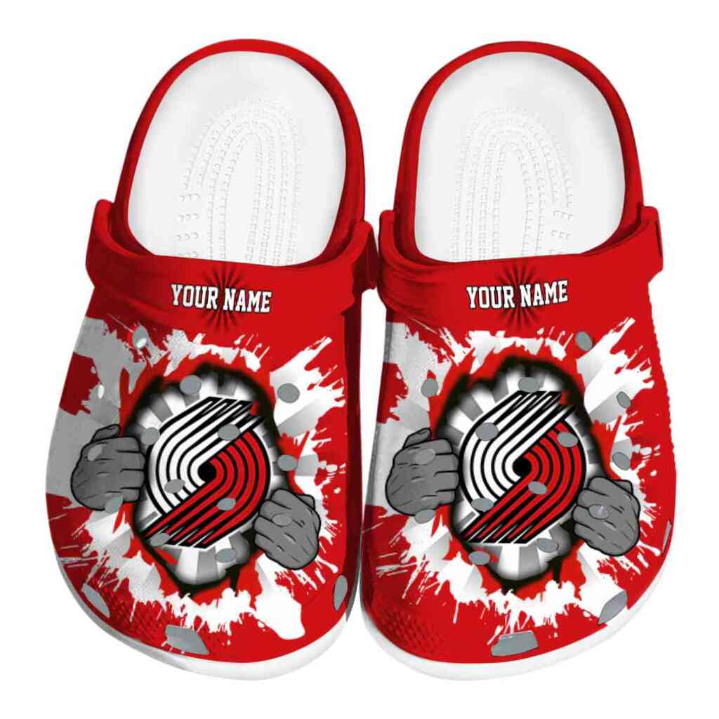 Personalized Portland Trail Blazers Gripping Hand ClogTVC1801693