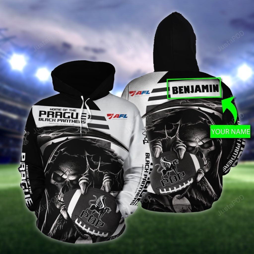 Personalized Prague Black Panthers 3D All Over Print Hoodie, Zip Hoodie