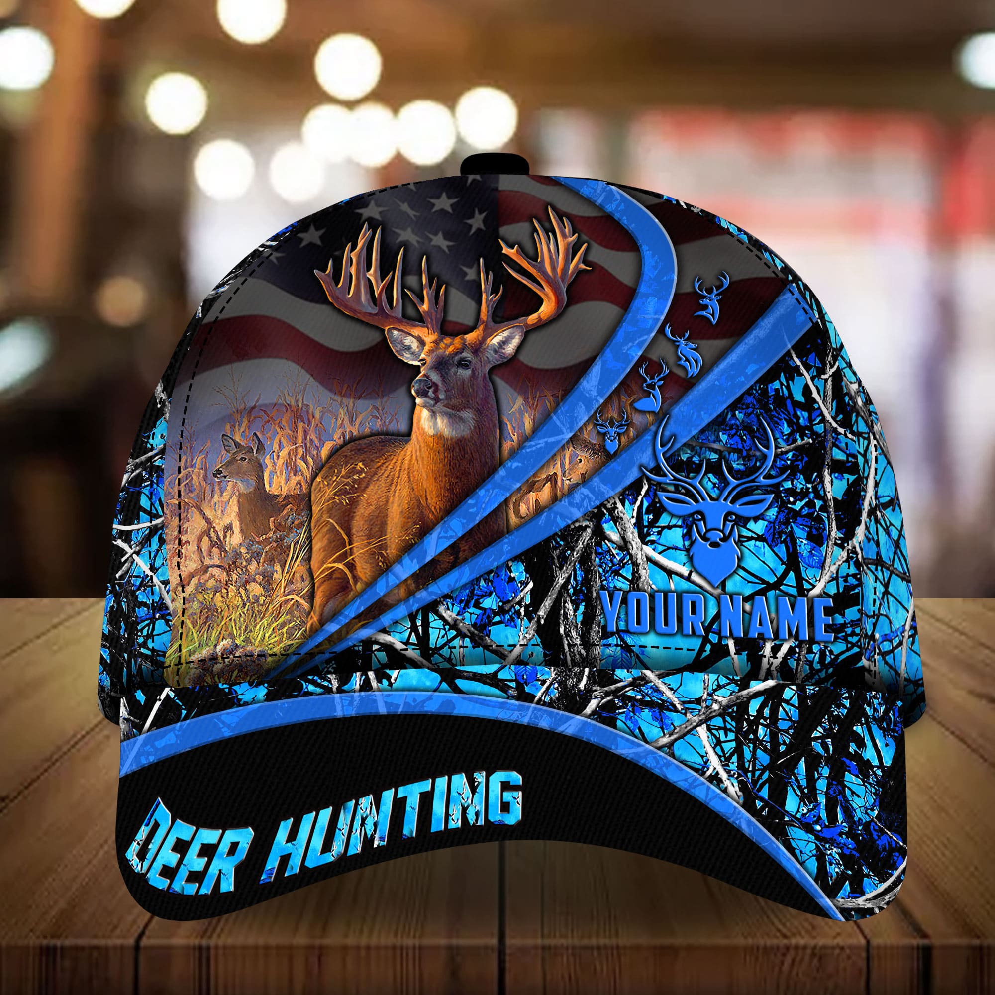 Personalized Premium Deer Hunting Cap Multicolor, Best Cap For Deer Lover Trucker Hats Custom Hats Gifts For Men & Women