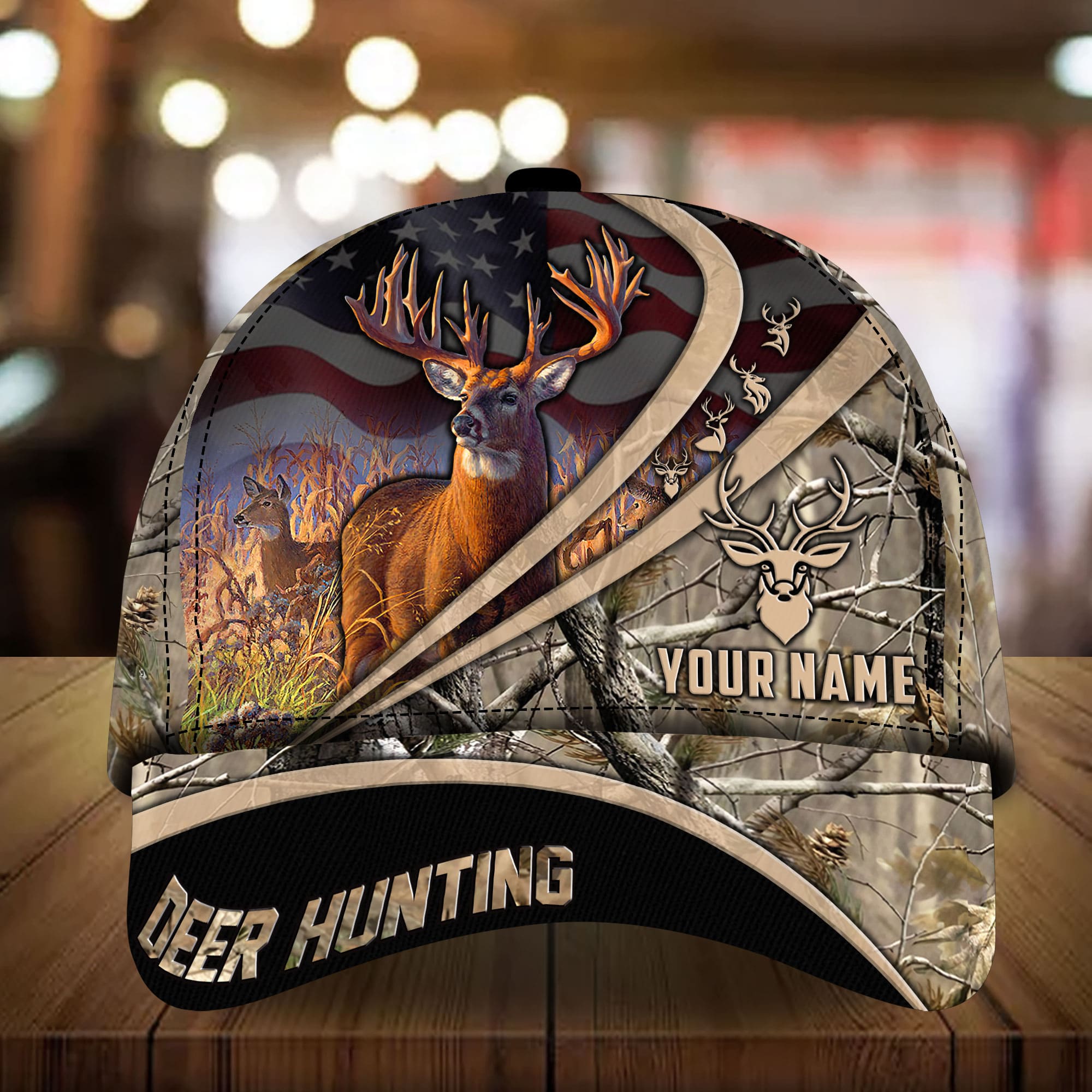 Personalized Premium Deer Hunting Cap Multicolor, Best Cap For Deer Lover Trucker Hats Custom Hats Gifts For Men & Women