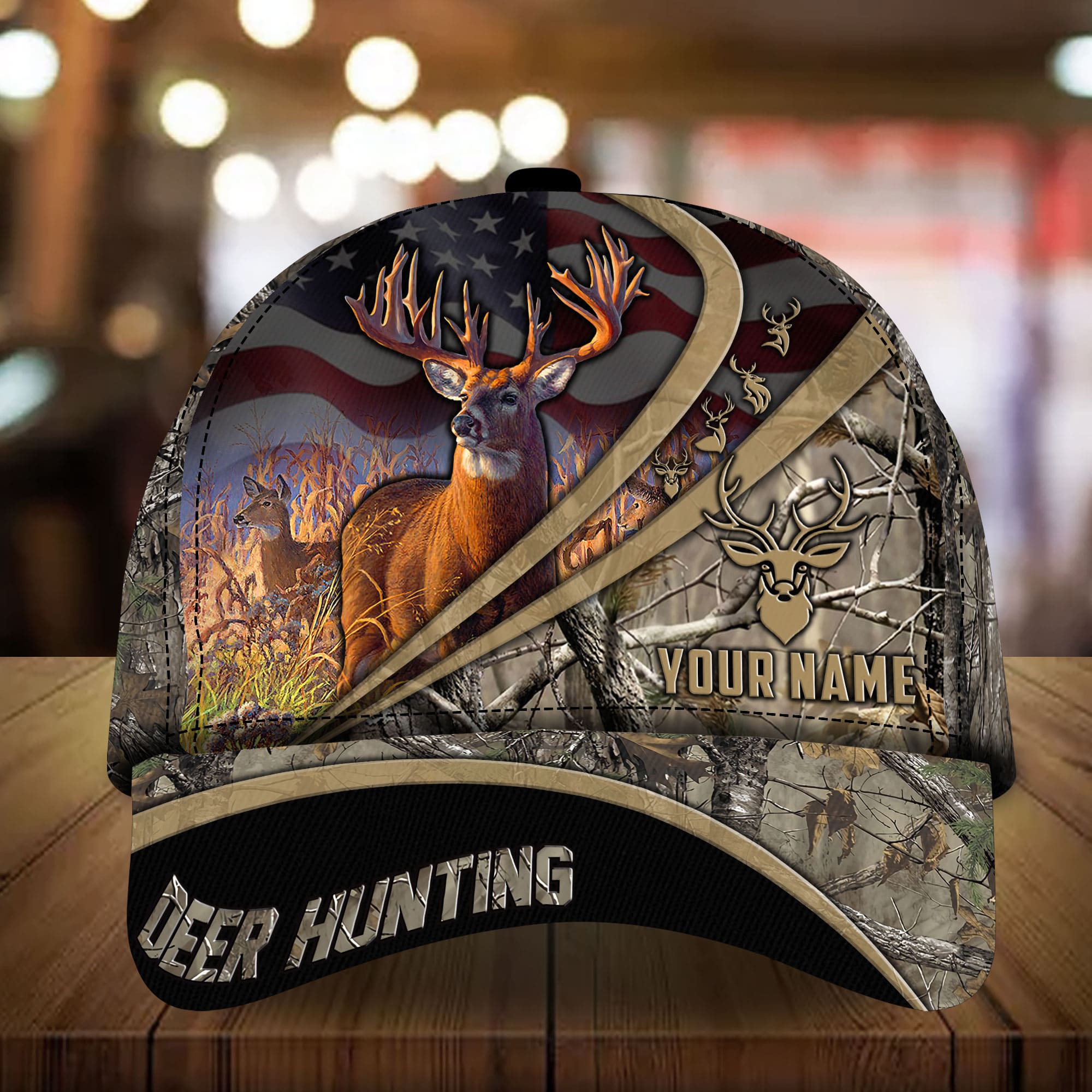 Personalized Premium Deer Hunting Cap Multicolor, Best Cap For Deer Lover Trucker Hats Custom Hats Gifts For Men & Women