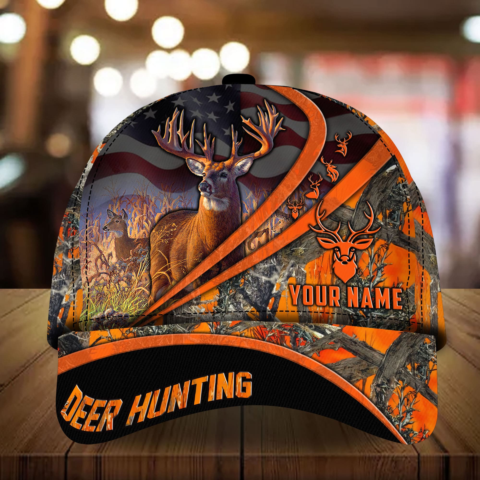 Personalized Premium Deer Hunting Cap Multicolor, Best Cap For Deer Lover Trucker Hats Custom Hats Gifts For Men & Women