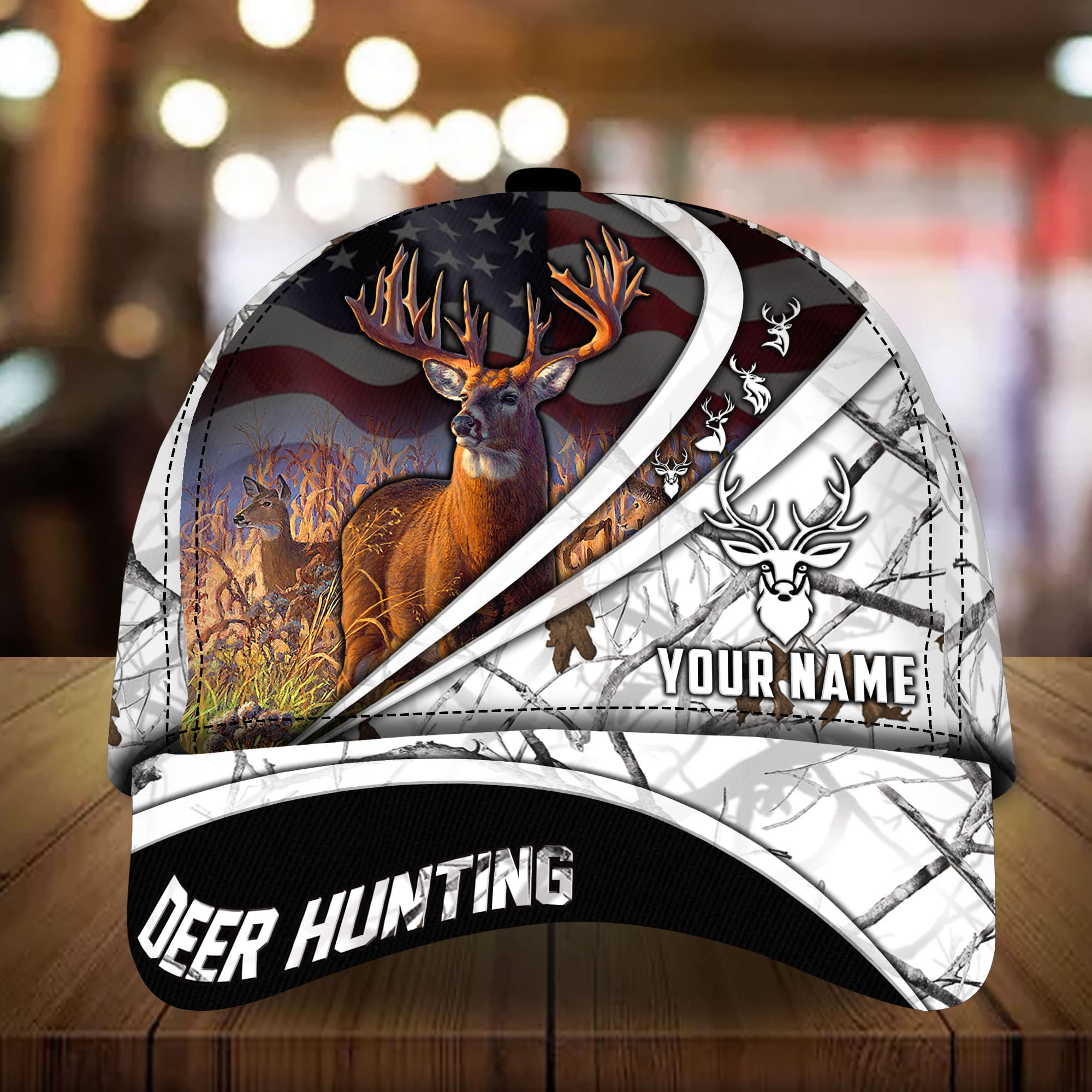 Personalized Premium Deer Hunting Cap Multicolor, Best Cap For Deer Lover Trucker Hats Custom Hats Gifts For Men & Women