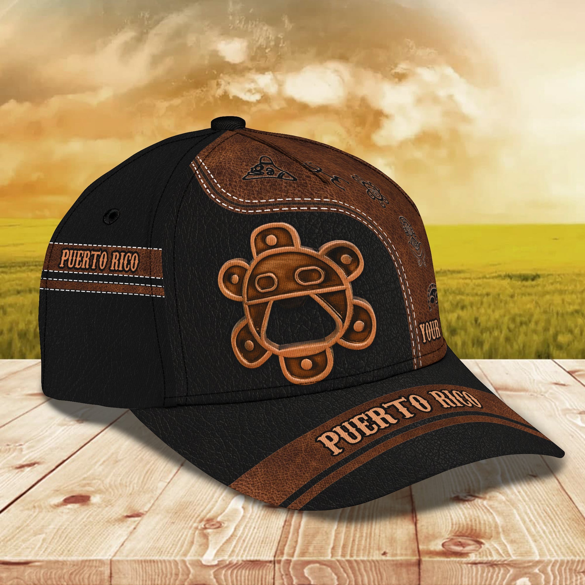 Personalized Puerto Rico Classic Cap Trucker Hats Custom Hats Gifts For Men & Women