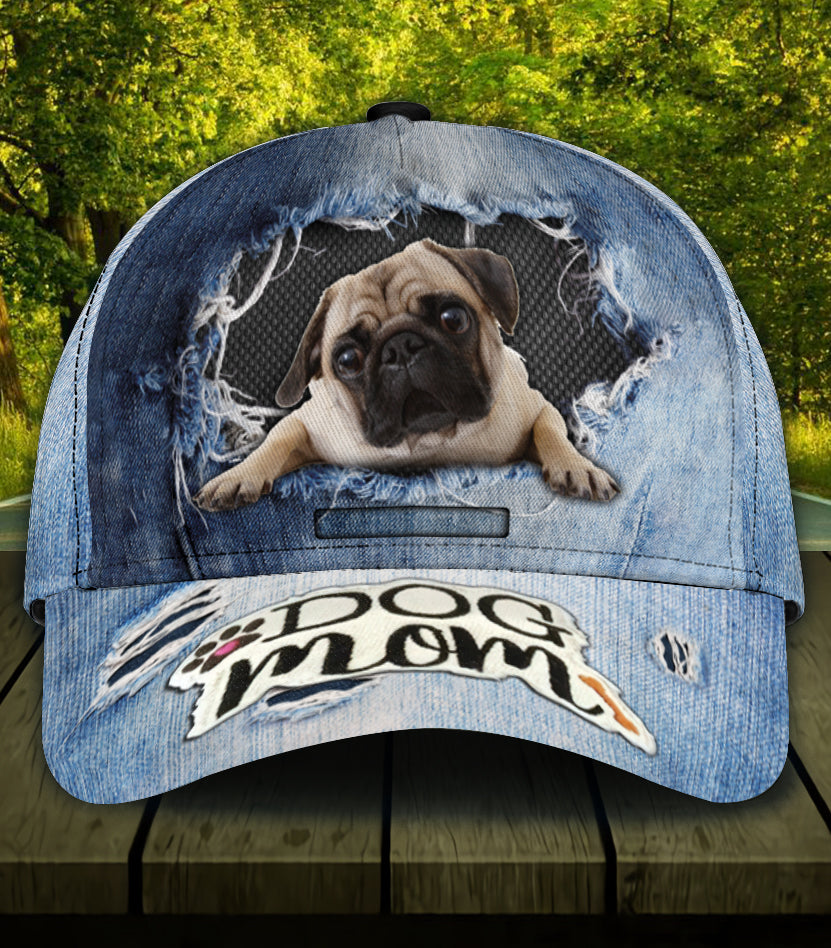 Personalized Pug Classic Cap Trucker Hats Custom Hats Gifts For Men & Women
