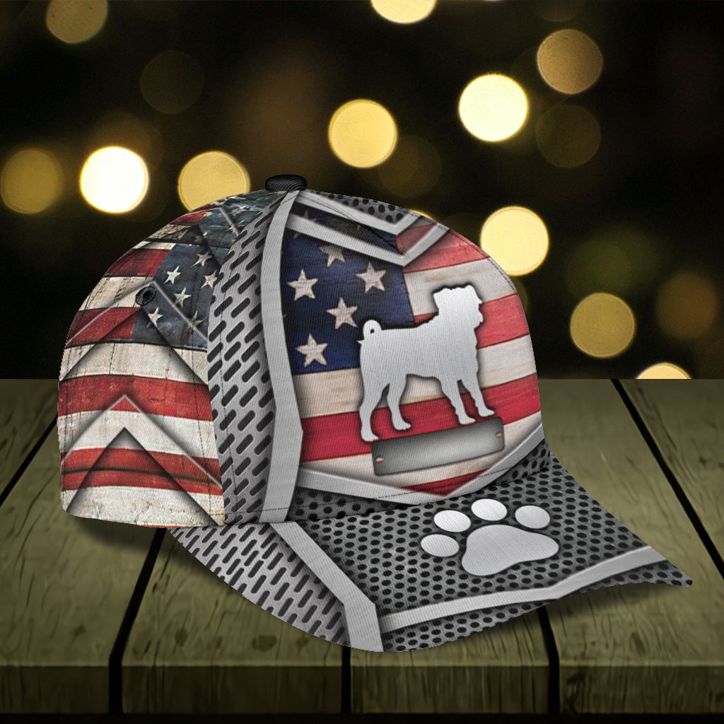 Personalized Pug Classic Cap Trucker Hats Custom Hats Gifts For Men & Women